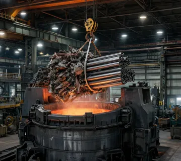 Recycled steel feedstock